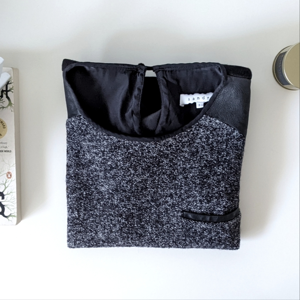 Sandro Leather Top